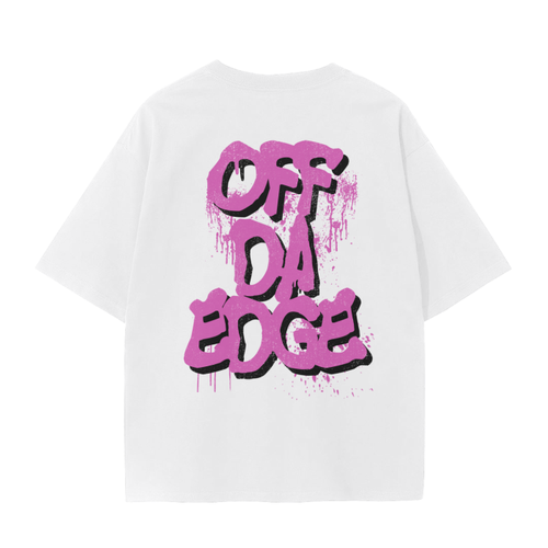 F**** OffDaEdge Pink/White Tee